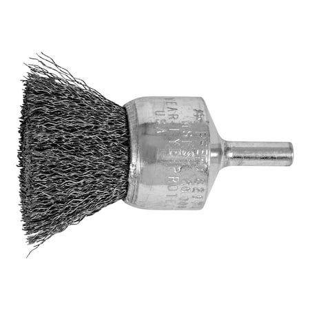 Pferd Crimped Wire End Brush, .010 CS Wire, 1 82974